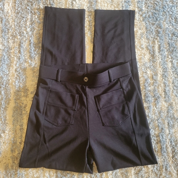 Stylish Black Trousers Size S, 14in Waist, 12in Rise, 30in Inseam - Picture 1 of 3